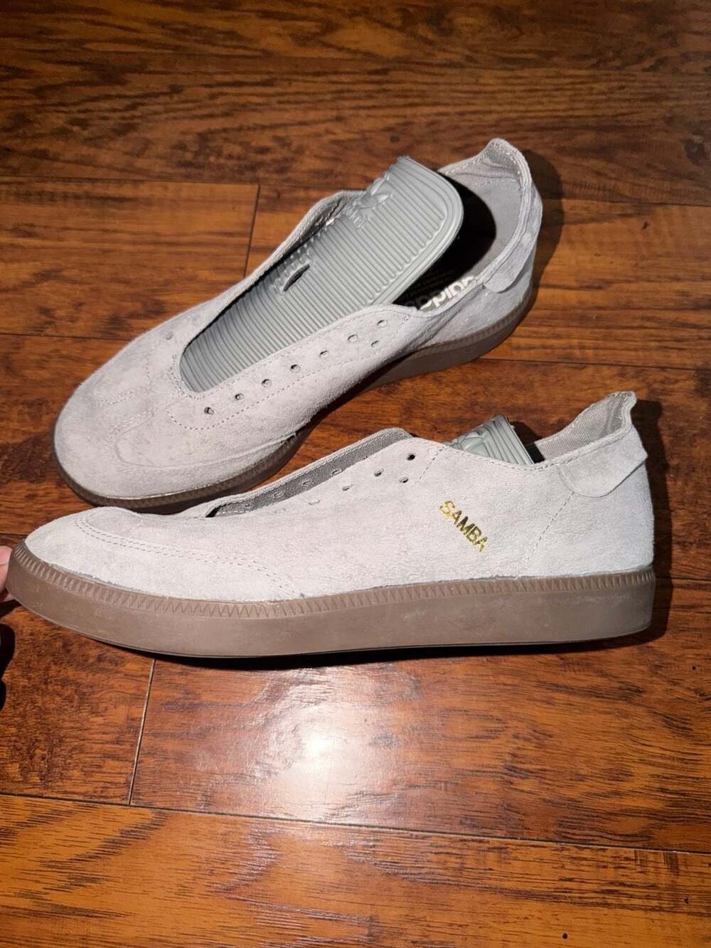 Adidas Samba Millenium Size 9 Grey Suede